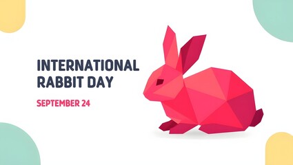 Fototapeta premium Hopping into International Rabbit Day