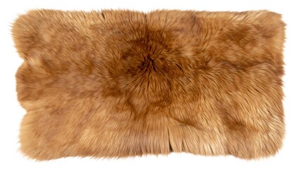 Faux fur rug, light brown