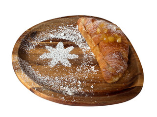 Delicious Croissant on a Plate
