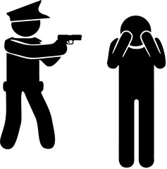 police officer silhouette