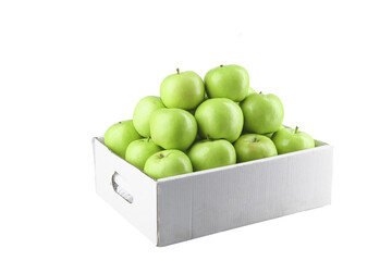 Fresh Green Shaanxi Apples in Box - Sweet Crisp Fruit from China