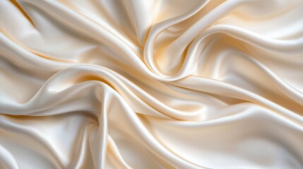 Obraz premium Elegant and Serene White Silk Fabric with Smooth Texture Perfect for Calming Abstract Backgrounds