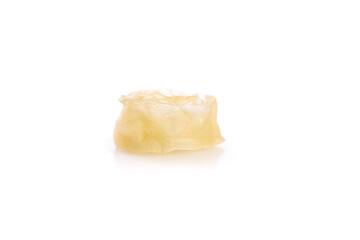 Fresh Lotus Root Slice Isolated on White Background - Healthy Vegetarian Ingredient