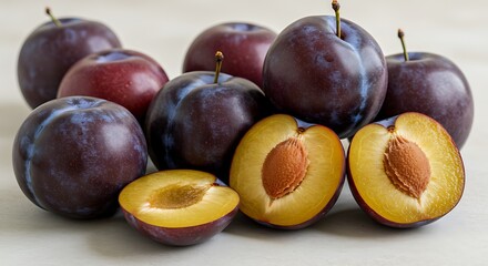 紫の宝石と黄金の輝き