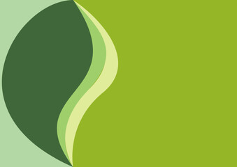 abstract green background with leaves