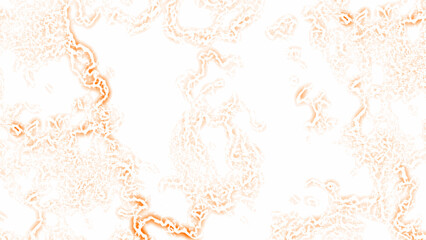 Abstract white background with soft glowing orange fractal lines with energy currents, plasma waves, or lightning veins. Airy, luminous, and futuristic aesthetic, blending organic flow