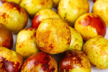 Fresh Chinese Jujube Dates Red Yellow Winter Fruit Sweet Crisp Healthy Snack Food