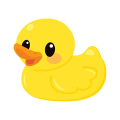 Illustration of a Yellow Rubber Duck