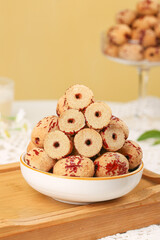 Dried Jujube Dates from Xinjiang in White Bowl - Traditional Chinese Superfruit for Healthy Snacking and Congee Cooking