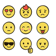 Face icon, emoticons icon 