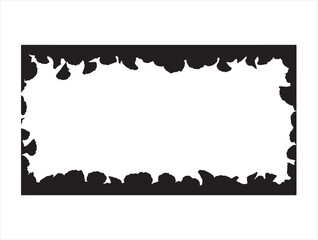 Mini petals scatter petal border.