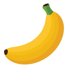 banana isolated on white