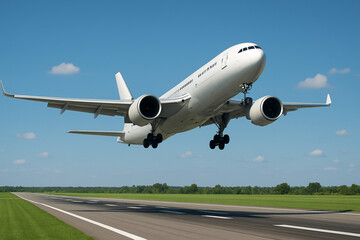 Fototapeta premium Beautiful powerful aircraft