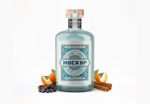 Liquor Bottle Mockup