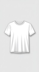 Naklejka premium Clean Minimalist T-Shirt Design: Vector Illustration
