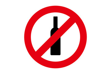 no alcohol sign icon vector design
