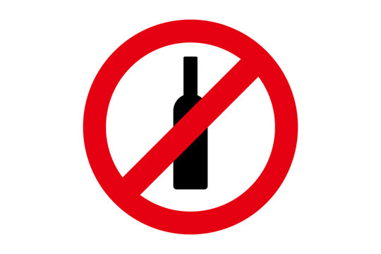 no alcohol sign icon vector design