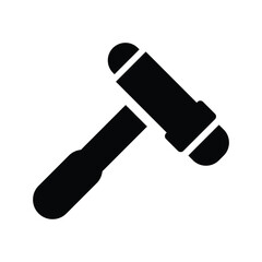  reflex hammer glyph icon illustration vector graphic.eps