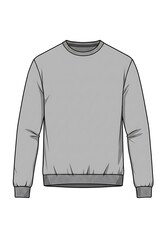 Grey Crewneck Sweatshirt: Simple, Clean Design