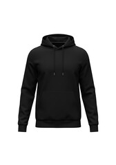 Black Hoodie: Smooth Texture, 3D Render