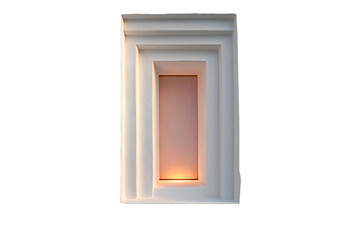 Abstract architectural detail isolated on white background