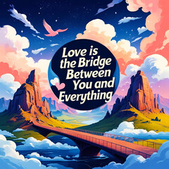 Love is the bridge between you and everything