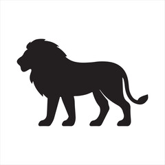Lion Silhouette Vector Illustration