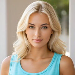 Naklejka premium Blond Girl