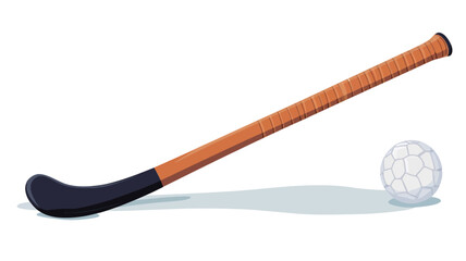 Field Hockey Stick and Ball
