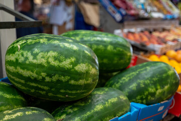 watermelons at the market