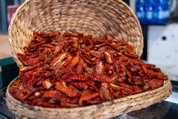dried tomatoes in a bowl