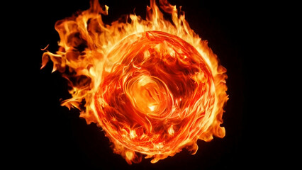 Fototapeta premium A ball of energy that burns like the sun