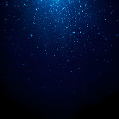 Obraz premium Abstract deep blue particles and light trails abstract background design