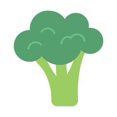 Fresh Broccoli Icon – Organic Vegetable Vector Isolated