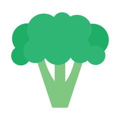 Fresh Broccoli Icon – Organic Vegetable Vector Isolated