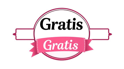 Gratis - Banner, Speech Bubble, Label, Sticker, Ribbon Template. Vector Stock Illustration