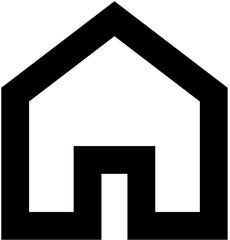 simple sharp ui icon home