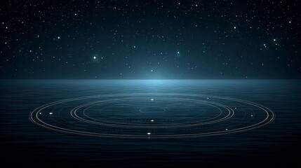Fototapeta premium Astral Dreamscape: Night Sky, Water, Cosmos - background nature