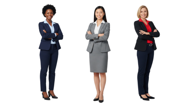 Confident Businesswomen in Professional Attire