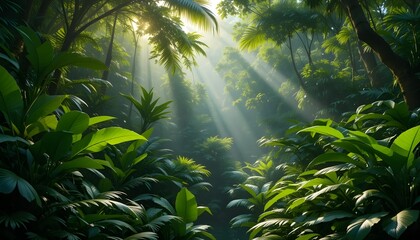 rain forest in the jungle