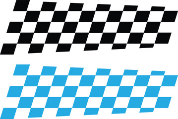 racing stripe vector set, race car vector. checkered pattern
