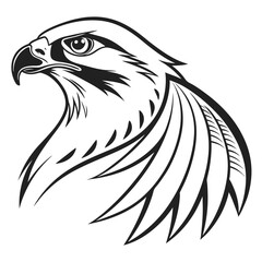 Obraz premium Majestic Eagle Head Vector Illustration.