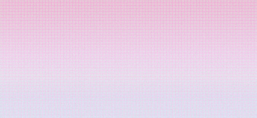 Pink grid paper background. Soft gradient texture, ideal for romantic design projects and stationery. Perfect for notes and creative backdrops.