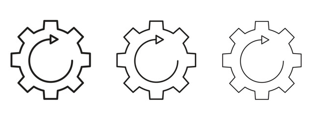 Recovery icon with outline style, vector illustration designs