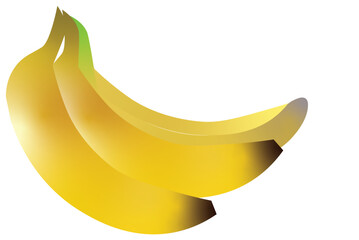 banana isolated on white background