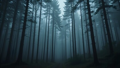 fog in the woods