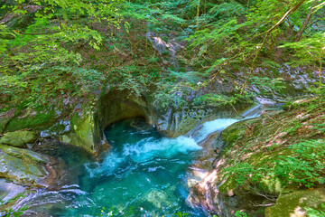 山梨県山梨市 西沢渓谷の母体渕(欧穴)