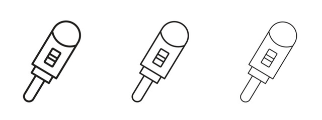 Pregnancy test icon with outline style, vector illustration designs