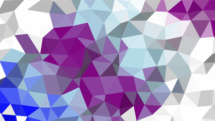 Obraz premium Abstract Geometric Polygonal Pattern with Shades of Purple Blue and Gray background