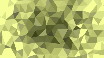 Fototapeta premium Abstract low poly geometric background with shades of yellow and green polygonal